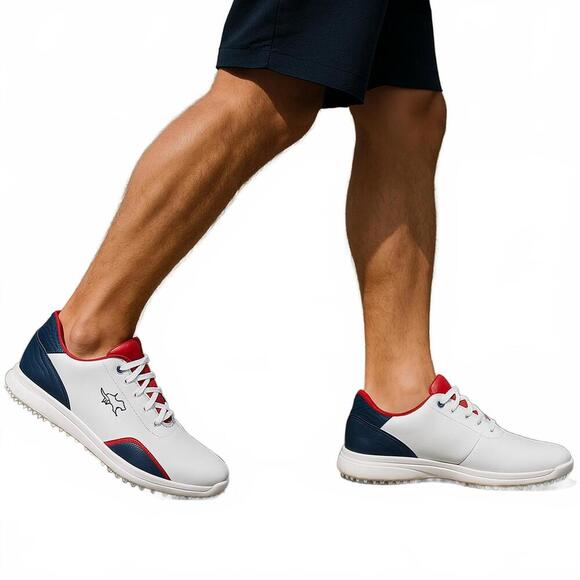 Greg Norman Stylish Golf Shoes - Comfortable & Durable Mini Shark Polo Size 9 - Picture 6 of 9